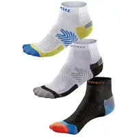 Chiemsee Sportsokken turquoise / koraal / zwart / wit
