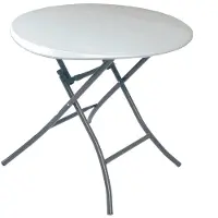 Lifetime Bijzettafel Wit 83,5 x 73,5 x 83,5 cm Staal Plastic