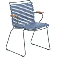 Houe Tuinstoel Click Dining Chair Armrests Pigeon Blue