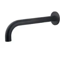 Mueller Round inbouw uitloop 25cm mat zwart