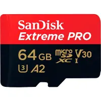 SanDisk MicroSDXC Extreme PRO 64GB 170MB/s + SD Adapter