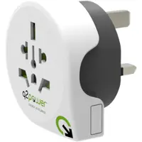 Q2Power 1.100120 netstekker adapter Universeel Type G (VK) Wit
