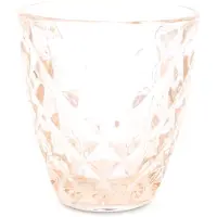 Salt & pepper Waterglas Prisma Oker 220 ml (Set van 4)