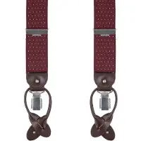 Profuomo Luxe Bretel Bordeaux-Wit -