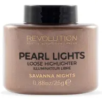 Makeup Revolution Makeup - Pearl Lights Loose Highlighter - Sypký rozjasňovač 25 g Savanna Nights (L)