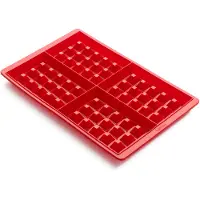 Lékué wafelvormen 29 cm silicone rood 2 stuks