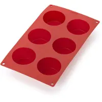 Lékué Bakvorm 6 Muffins - Siliconen - Red