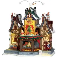 Lemax Kerstfiguur Holiday hamlet christmas shoppe with 4.5v adaptor