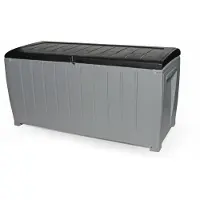 Coppens Novel keter kussenkist / opbergbox 340 liter grijs / zwart - |