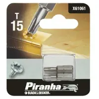 Piranha bit torx 15 25 mm 2 stuks X61061