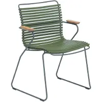 Houe Tuinstoel Click Dining Chair Armrests Olive Green