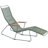 Houe CLICK Zonneschommel Ligstoel Bamboe Armleuningen Stalen Frame