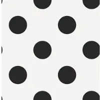 Noordwand Kids at Home Behang Dotty Black wit en zwart 100104