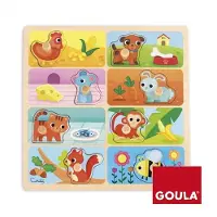 Diset Houten Goula Mijn Favoriete Eten Puzzel