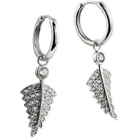 Diamonfire Zilveren Oorhangers Bladvorm 16 mm lang 808.0057.00