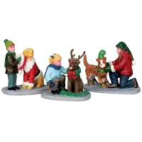 Lemax Kerstfiguur Doggie dress up set of 3