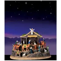 Lemax Village bethlehem with background, b/o (4.5v)