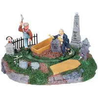 Lemax Spooky Town Halloween Decoratie Grave Robbers Surprise (kerkhof Grafrovers)19,4 X 18,7 X 25,1 Cm