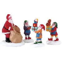 Lemax Kerstfiguur Present procession set of 4