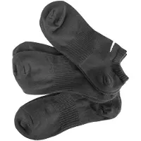 Nike Lightweight Enkelsokken Zwart Wit