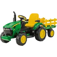 Peg-Pérego John Deere Traktor 12V - elektrische traktor voor kinderen - met radio