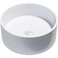 Best design Opbouw Waskom Just Solid Surface Knock 40 cm Mat Wit