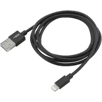 Ansmann 1700-0078 USB-kabel USB-A stekker, Apple Lightning stekker 1.20 m Zwart Aluminium-stekker, TPE-mantel, Stekker past op beide manieren
