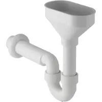 Geberit Trechter Ovaal Met Sifon D50 Alpien Wit