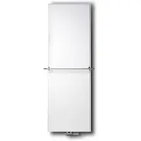 Vasco Flat V Line paneelradiator vlak type 22 400x2000mm 1509W aansluiting 8008 wit structuur 112990400200080080600-0000