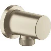 GROHE Rainshower wandaansluitbocht met ronde rozet, geborsteld nikkel