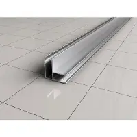 Wiesbaden Slim hoekprofiel 2000 x 10 mm chroom