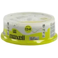 Maxell Cd-r 80 700mb 25 Spindle Inkjet Printable