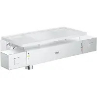 GROHE Cube douchekraan thermostatisch met koppelingen met tray chroom