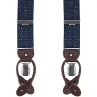 Profuomo Luxe Bretellen Navy-Wit -