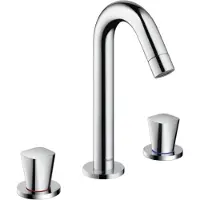 Hansgrohe Logis 3 gats wastafelkraan 150 met waste chroom