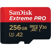 SanDisk MicroSDXC Extreme PRO 256 GB 170MB/s + SD Adapter