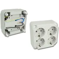 Enzo ABL Deksel kabeldoos uni ABL 4 x wcd - 4047880