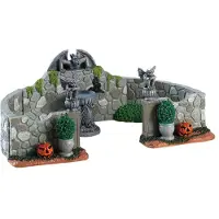 Lemax Grey gargoyle gardens set of 6