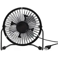 Kikkerland USB METAL DESK FAN - BLACK