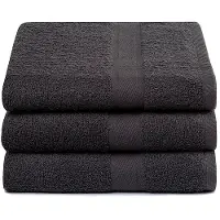 Hausmarke Douchelakens Antraciet (set van 3) (70 x 140 cm)