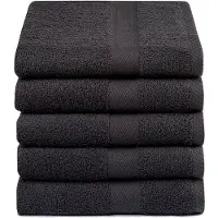 Hausmarke Handdoeken Antraciet (set van 5)
