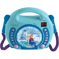 Lexibook Frozen Draagbare CD-speler met 2 Meezingmicrofoons