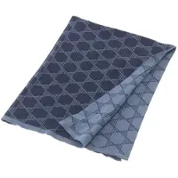 Smallstuff babydeken gebreid sterren 70 x 100 cm blauw