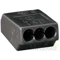 Enzo WAGO Lasklem 3-voudig grijs ds 100 stuks 4047205