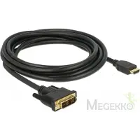 DeLOCK HDMI to DVI 18+1 cable bidirectional 3 m