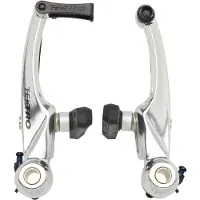 Tektro V-brake remset - 102 mm arm - 60 mm remblok - Anodized aluminium - Zwart