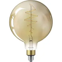 Philips E27 Giant LED bollamp 7W goud dimbaar Globe,, E27 LED-lamp