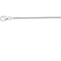 Trendjuwelier huiscollectie 4100381 Collier Witgoud Slang Rond 1,0 mm
