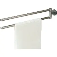 Tiger Handdoekenrek Tiger Boston RVS Geborsteld 2-Armig