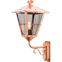 Konstsmide Landelijke wandlamp Fenix Up 68cm roodkoper